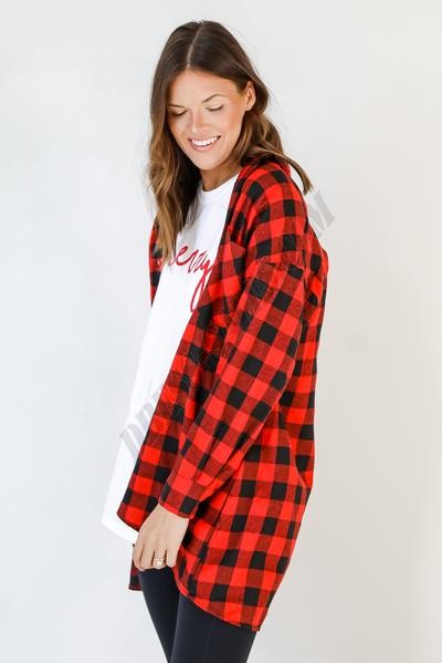 Let's Clique Buffalo Plaid Flannel ● Dress Up Sales - -7