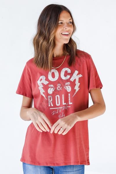 Rock & Roll Oversized Graphic Tee ● Dress Up Sales - -1