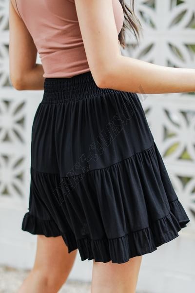 Hazel Smocked Tiered Mini Skirt ● Dress Up Sales - -3