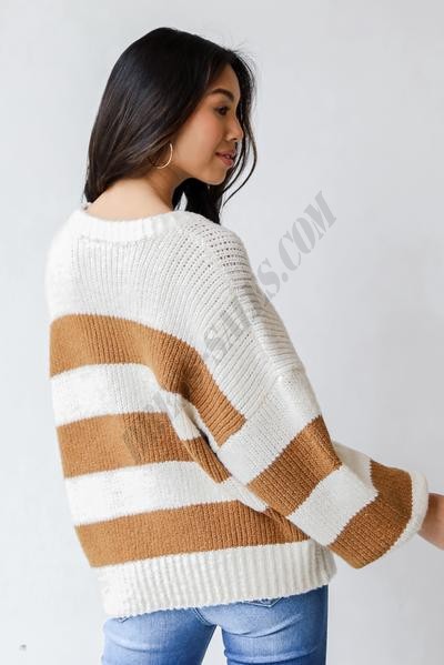 On Discount ● Autumn Leaves Striped Sweater ● Dress Up - -4