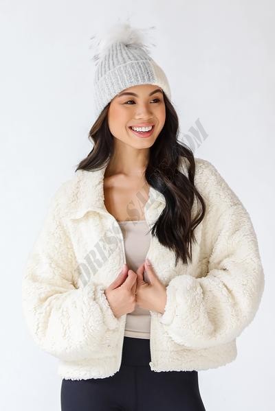 Cozy For Yourself Sherpa Jacket ● Dress Up Sales - -4