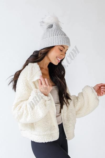 Cozy For Yourself Sherpa Jacket ● Dress Up Sales - -6
