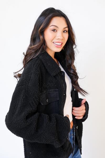 Oh So Cozy Sherpa Denim Jacket ● Dress Up Sales - -11
