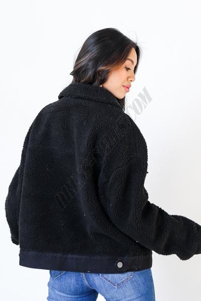 Oh So Cozy Sherpa Denim Jacket ● Dress Up Sales - -5