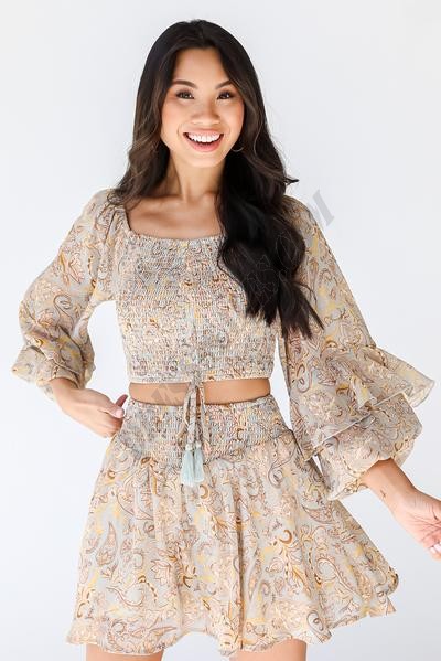 On Discount ● Little Bit In Love Paisley Top ● Dress Up - -2