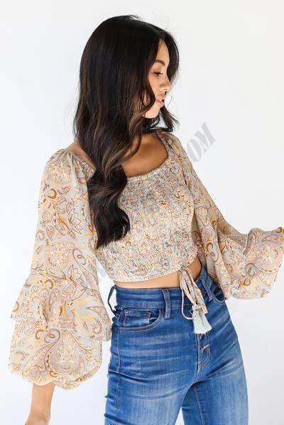 On Discount ● Little Bit In Love Paisley Top ● Dress Up - -3
