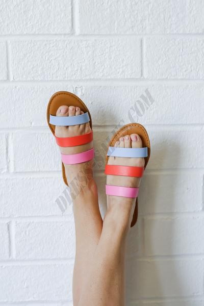 Key West Strappy Slide Sandals ● Dress Up Sales - -5