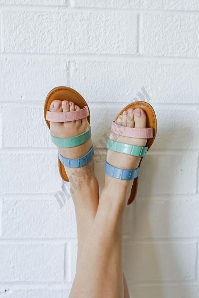 Key West Strappy Slide Sandals ● Dress Up Sales - -4