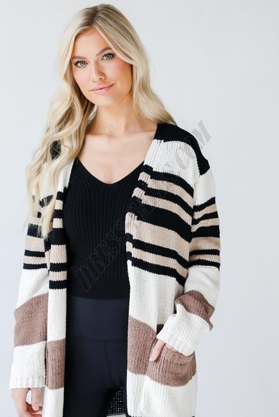 On Discount ● Just Warming Up Striped Chenille Cardigan ● Dress Up - -2