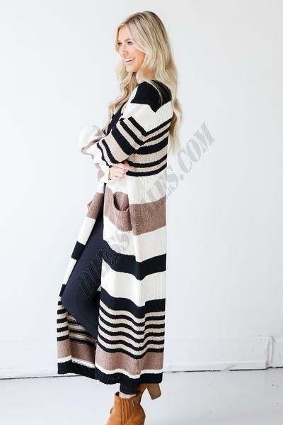 On Discount ● Just Warming Up Striped Chenille Cardigan ● Dress Up - -4