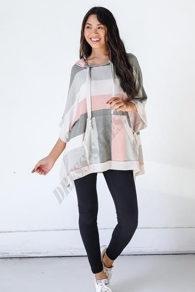 Perfect Mix Striped Hoodie ● Dress Up Sales - -4