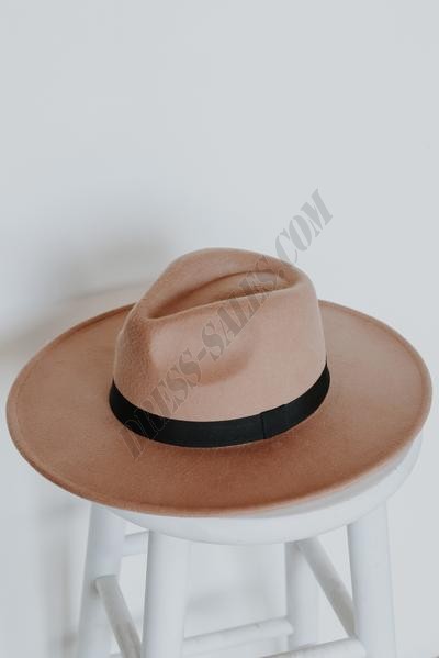 Harlow Wide Brim Fedora Hat ● Dress Up Sales - -1
