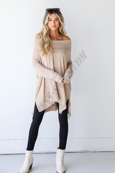 On Discount ● So Natural Brushed Knit Tunic ● Dress Up - -1
