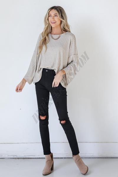 Aubrey Oversized Knit Top ● Dress Up Sales - -5