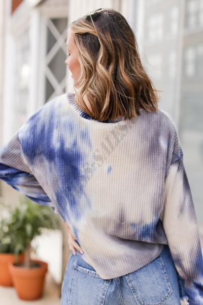 On Discount ● Aubrey Tie-Dye Brushed Waffle Knit Top ● Dress Up - -1