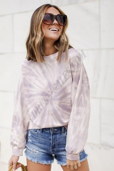 Taylor Oversized Tie-Dye Pullover ● Dress Up Sales - -6