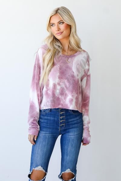 On Discount ● Get To Know You Cropped Tie-Dye Pullover ● Dress Up - -4