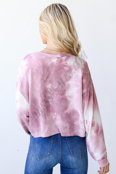 On Discount ● Get To Know You Cropped Tie-Dye Pullover ● Dress Up - -6
