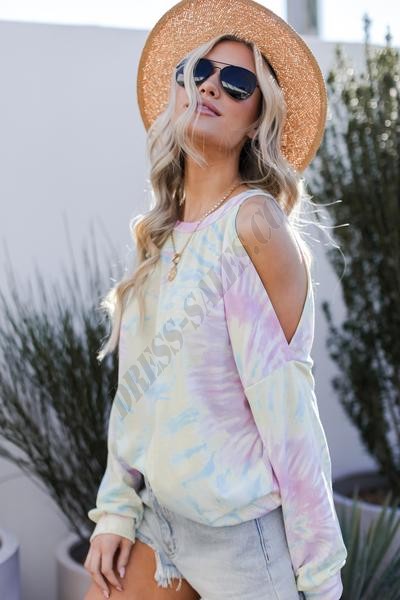 Venice Sunset Cutout Pullover ● Dress Up Sales - -4