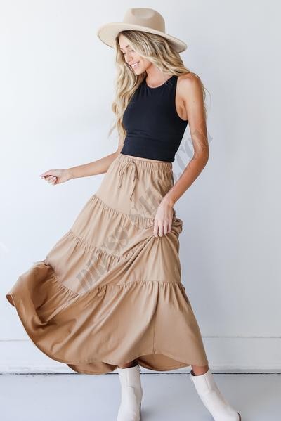 Swept Away Tiered Maxi Skirt ● Dress Up Sales - -4