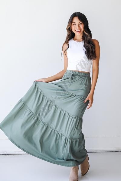 Swept Away Tiered Maxi Skirt ● Dress Up Sales - -7