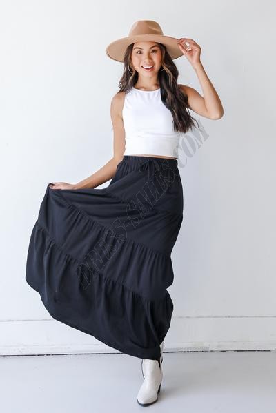 Swept Away Tiered Maxi Skirt ● Dress Up Sales - -12