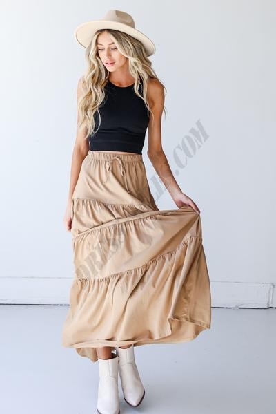 Swept Away Tiered Maxi Skirt ● Dress Up Sales - -2