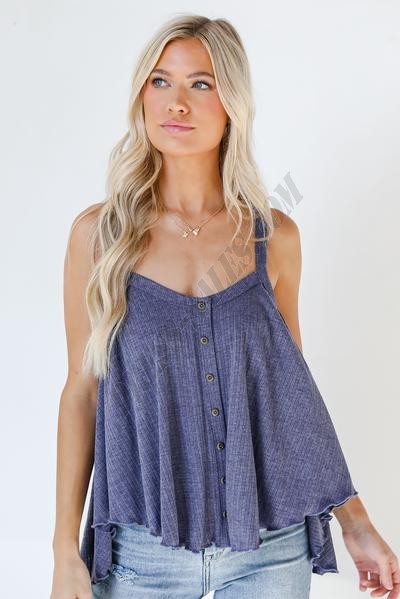 On Discount ● Sunshine Living Button Front Tank ● Dress Up - -4