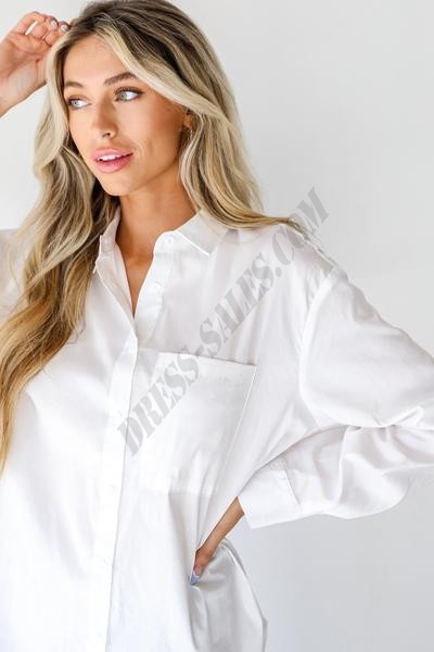 On Discount ● Strictly Business Button-Up Blouse ● Dress Up - -1