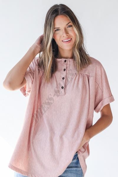 Take The Lead Henley Top ● Dress Up Sales - Take The Lead Henley Top ● Dress Up Sales