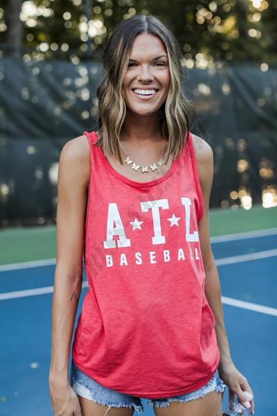 On Discount ● ATL Star Baseball Graphic Tank ● Dress Up - On Discount ● ATL Star Baseball Graphic Tank ● Dress Up