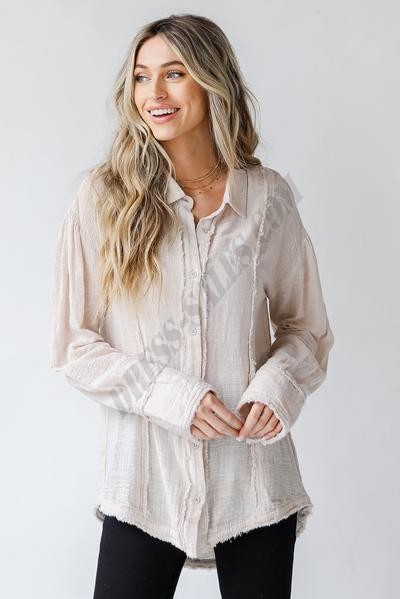 On Discount ● On A Journey Linen Button-Up Blouse ● Dress Up - On Discount ● On A Journey Linen Button-Up Blouse ● Dress Up