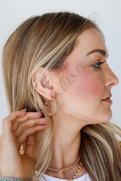 On Discount ● Lauren Gold Woven Hoop Earrings ● Dress Up - On Discount ● Lauren Gold Woven Hoop Earrings ● Dress Up