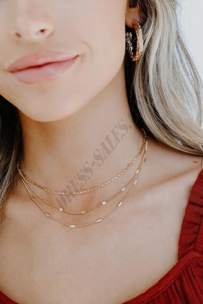 On Discount ● Nicole Gold Layered Necklace ● Dress Up - On Discount ● Nicole Gold Layered Necklace ● Dress Up