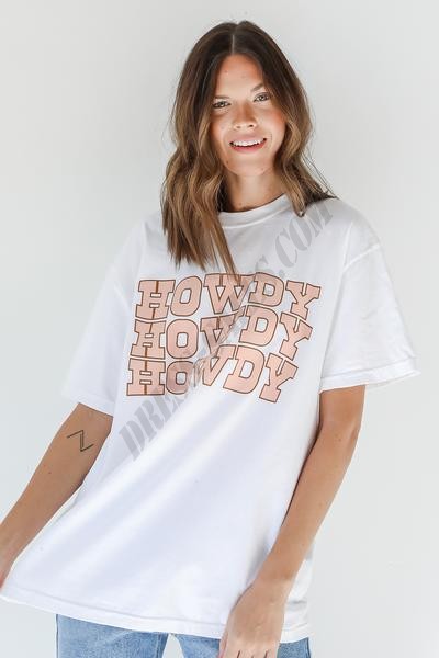 On Discount ● Howdy Graphic Tee ● Dress Up - On Discount ● Howdy Graphic Tee ● Dress Up
