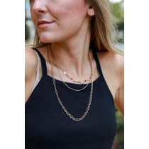 On Discount ● Kenna Gold Star Layered Necklace ● Dress Up