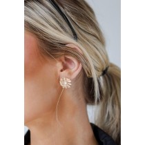 On Discount ● Kendall Gold Flower Stud Earrings ● Dress Up