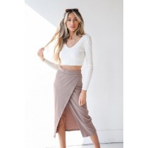 Spice Things Up Ribbed Midi Skirt ● Dress Up Sales