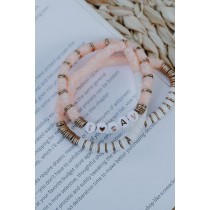 On Discount ● Pink I Love Savannah Beaded Bracelet Set ● Dress Up