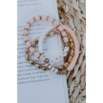 On Discount ● Pink I Love Charleston Beaded Bracelet Set ● Dress Up