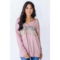 Casual Cozy Leopard Striped Hoodie ● Dress Up Sales