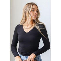 Ashley V-Neck Jersey Knit Top ● Dress Up Sales