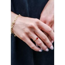On Discount ● Emerson Gold Gemstone Ring ● Dress Up