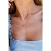 On Discount ● Sadie Gold Bar Necklace ● Dress Up