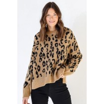 On Discount ● Wild And Cozy Leopard Sweater ● Dress Up