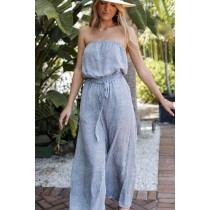 On Discount ● Sweet Side Spotted Strapless Jumpsuit ● Dress Up
