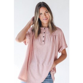 Take The Lead Henley Top ● Dress Up Sales