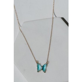 On Discount ● Jodie Butterfly Gemstone Necklace ● Dress Up