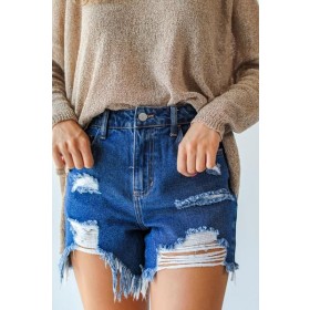 On Discount ● Reagan Distressed Mom Shorts ● Dress Up