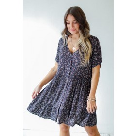 On Discount ● Forever Mine Floral Button Front Dress ● Dress Up